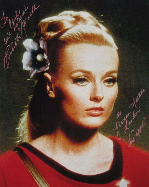 Celeste Yarnall as Yeoman Martha Landon ( The Apple ) : Signed at Grand Slam Show IX, USA, 2001