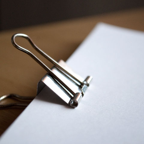 Nahaufnahme eines Clipboards