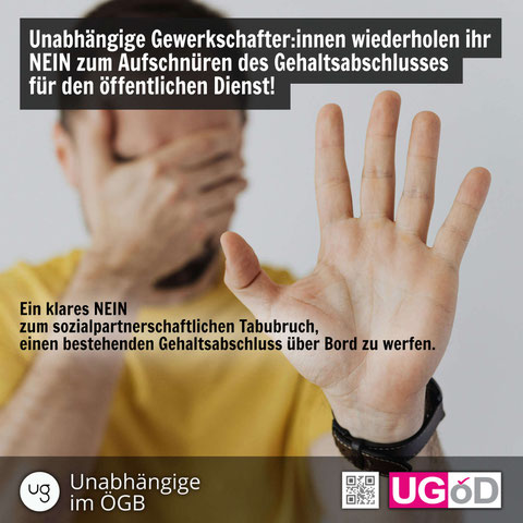 Ein Mann hält eine Hand vor die Augen, die andere abwehrend von sich gestreckt
