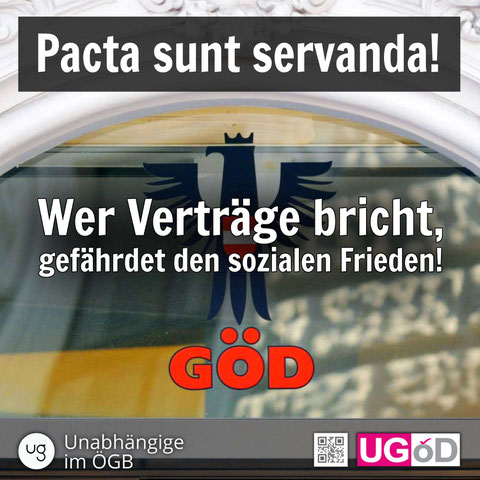Nahaufnahme des GÖD-Eingangstores mit dem GÖD-Logo