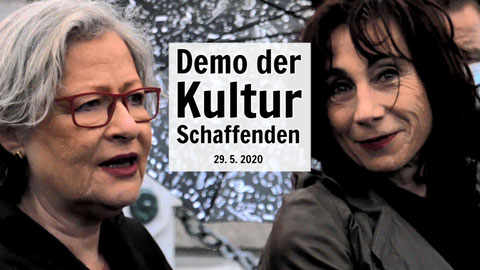 Film mit Untertiteln: Demo der Kulturschaffenden 29. 5. 2020