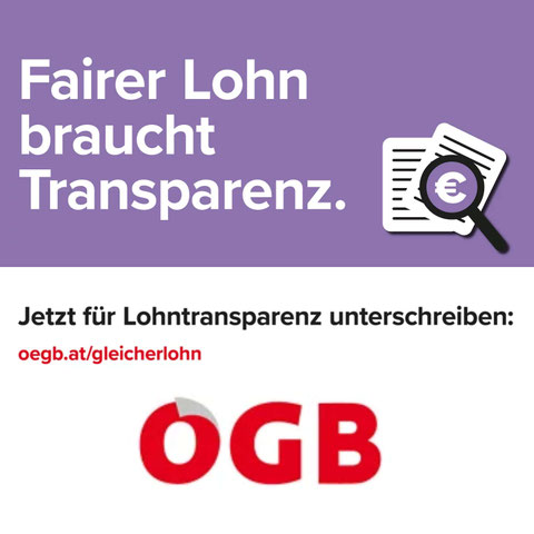 Unterschriftenaktion des ÖGB zur Lohntransparenz