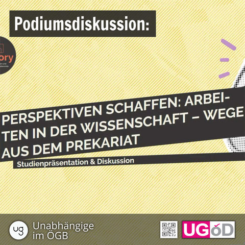 Titelgrafik zur Podiumsdiskussion: Wege aus dem Prekariat