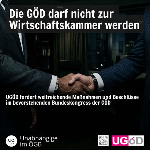 Zwei Männer in einem dunklen Büro schütteln einander die Hände