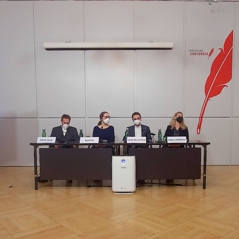 Foto von der Pressekonferenz der Initiative Gesundes Österreich (IGÖ)