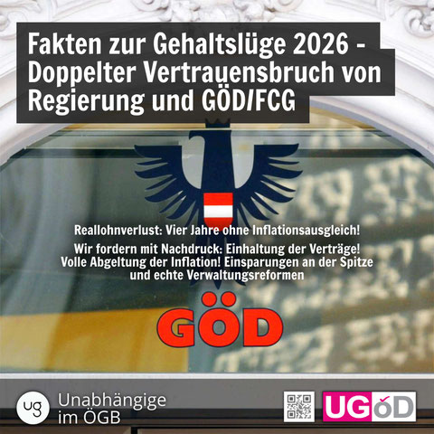 Großaufnahme des GÖD-Schriftzugs an der Türe