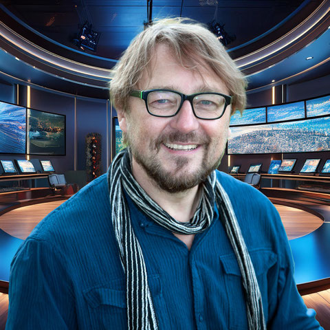 Bernd Kniefacz (ÖLI-UG) im Fernsehstudio