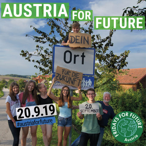 20.9.19 Austria For Future - Dein Ort für die Zukunft!