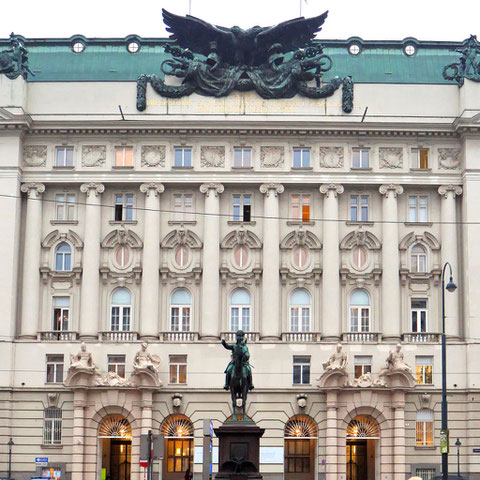 Fassade des Sozialministeriums in Wien