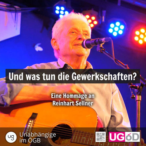 Reinhart Sellner (UGÖD) auf der Bühne des Reigen in Wien, 2019