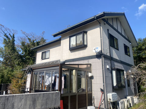 外壁塗装施工事例（施工前）｜ムラカミ塗装 - 静岡県御殿場市の住宅塗装専門店