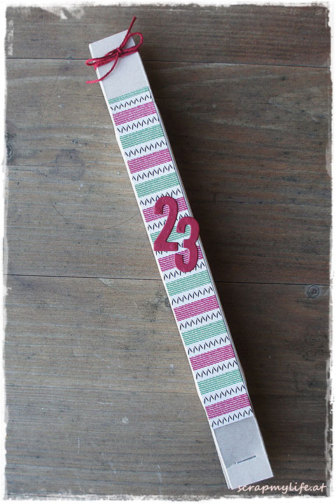 stampin up - weihnachten - DP gemütliche weihnachten - large numbers framelits
