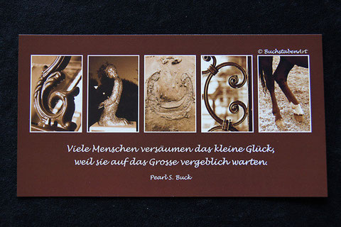 Postkarte - GLÜCK