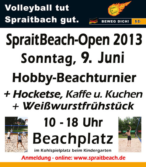 Plakat SpraitBeach-Open 2013