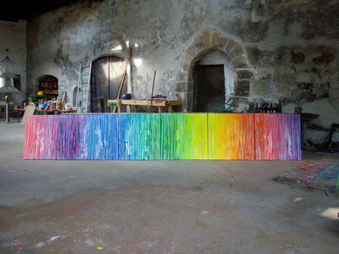regenbogenfragment  6x80x80cm