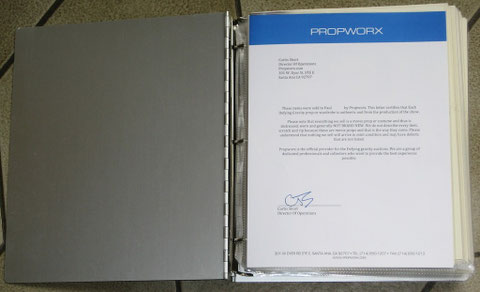 Non sold Stuff : Accreditation Letter from Propworx