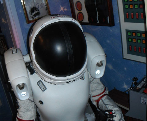 Background Helmet on Donner's Space Suit