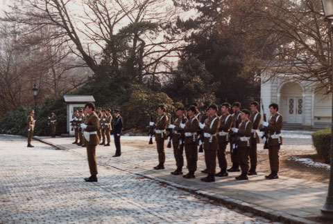 Palastwache im Januar 1981