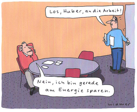 Cartoon von Ruedi Widmer