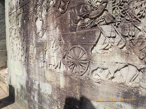 バイヨン寺院｜浮き彫り1