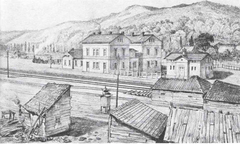 Bahnhof Betzdorf 1862