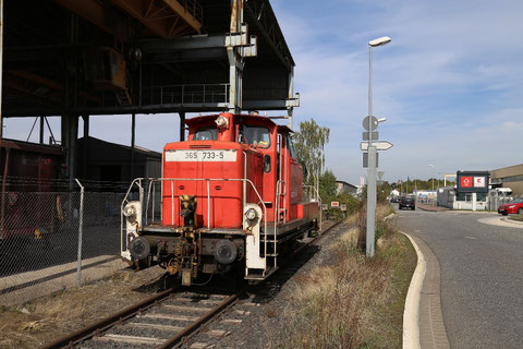 Lokomotive 365 733 im September 2022 in Limburg (Lahn)