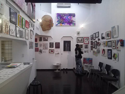 AU展・展示風景です。