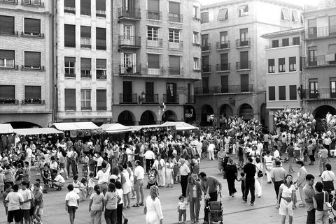 Imagen de fiestas de Los Fueros, donde actúan las orquestas. (Foto: DN)