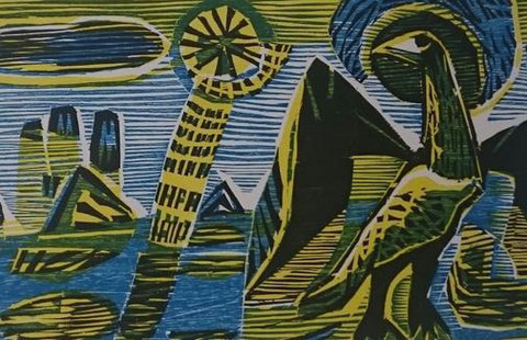 Albert Christoph Reck: Vogel Phönix 1956  Quelle: Landesmuseen Schloss Gottorf