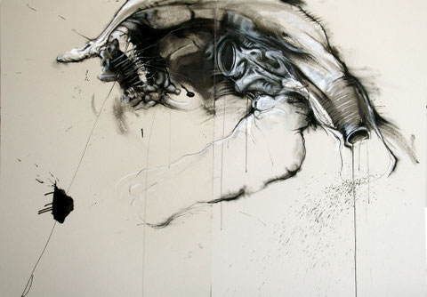 Acrylique sur carton Dim:120cmx160cm