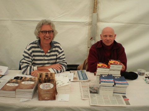 Christian Lejosne et Pierre Willi au Salon du livre d'Arras