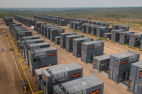 centrale électriqe temporaire en Afrique
