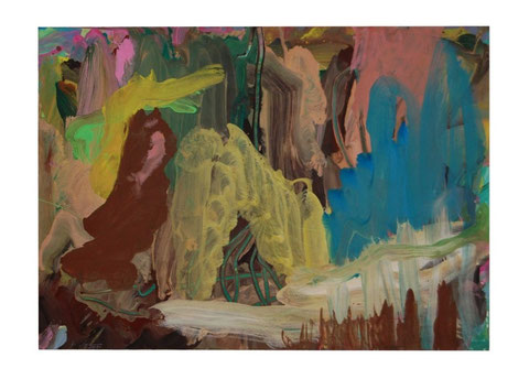 Wintermorgen, Gouache, 30,5x42,5cm, 2010
