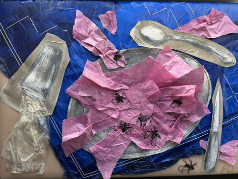 collage, recycledpaper, papercollage, 