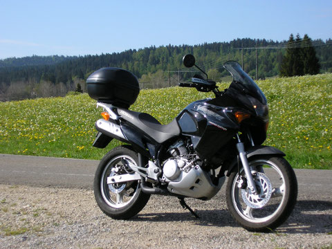 Ma moto dans les environs de Pontarlrier