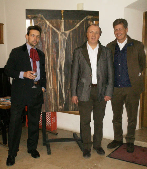 Martin METZGER, Stadtpfarrer Michael STRUZYNSKI und Karl HOHENLOHE