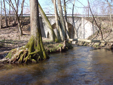 Schwallstrecke Straßenbrücke Str. 22