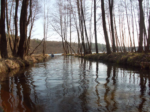 Einfahrt zum Oberen Krapsko See