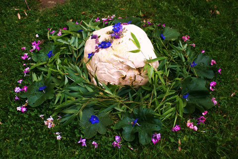 Mandala mit Riesenbovist, Foto Nathalie Arun (alle Rechte)