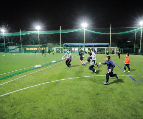 Danny'sRugbyClinic新横浜グランドの様子