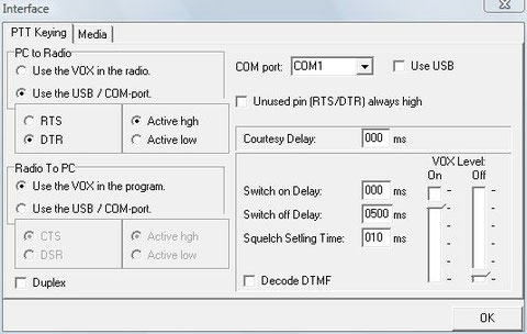 COMO RELLENAR ESTE FORMULARIO DE INTERFACE PARA PONER UN REPETIDOR- EL PUERTO DEPENDE QUE CLASE DE INTERFACE ENTRE EL EQUIPO DE RADIO Y EL PC- SI LA CONEXIÓN ES POR PUERTO PRINCIPAL TRASERO DE SU PC EL PUERTO ES EL COM1 SINO SERA OTRO.