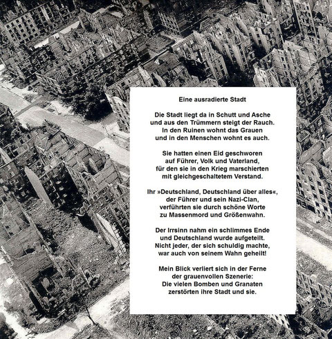 Zerstörter Hamburger Stadtteil um 1945 (aus: Der SPIEGEL Nr. 20 vom 17.05.2010, S. 154)