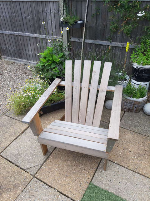 DIY reclaimed wood chair tutorial with free woodworking plans by Heidi Mergl Architect