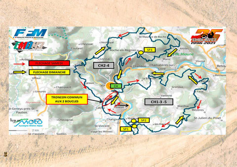 Plan course samedi & dimanche