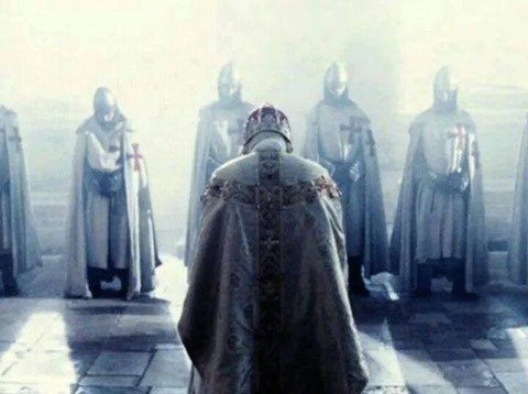 and so he will bow again to the templars