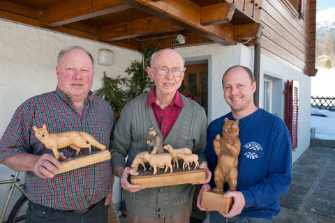 Von links: Fuchs Paul Junior, Fuchs Paul Senior und Fuchs Mario