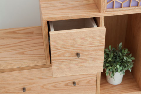 【やいこ】階段ダンス（上の階段部分のみ）　他商品とセット HAKO-DANCE 階段箪笥を現代風にアップロード - 種村建具木工所