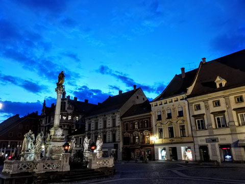 Der Rathausplatz von Maribor