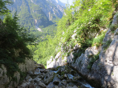 Soca Quelle, Isonzo Ursprung, Julische Alpen, Trenta