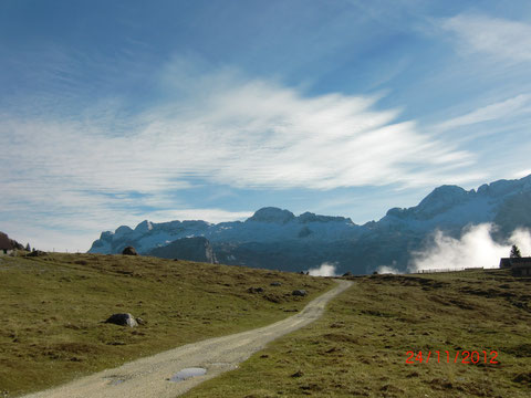 Montasio, Montasch, Julische Alpen, Pecol Alm